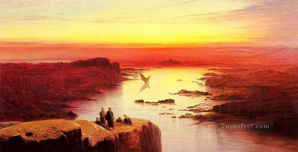 A View Of The Nile Above Aswan Edward Lear Oil Paintings